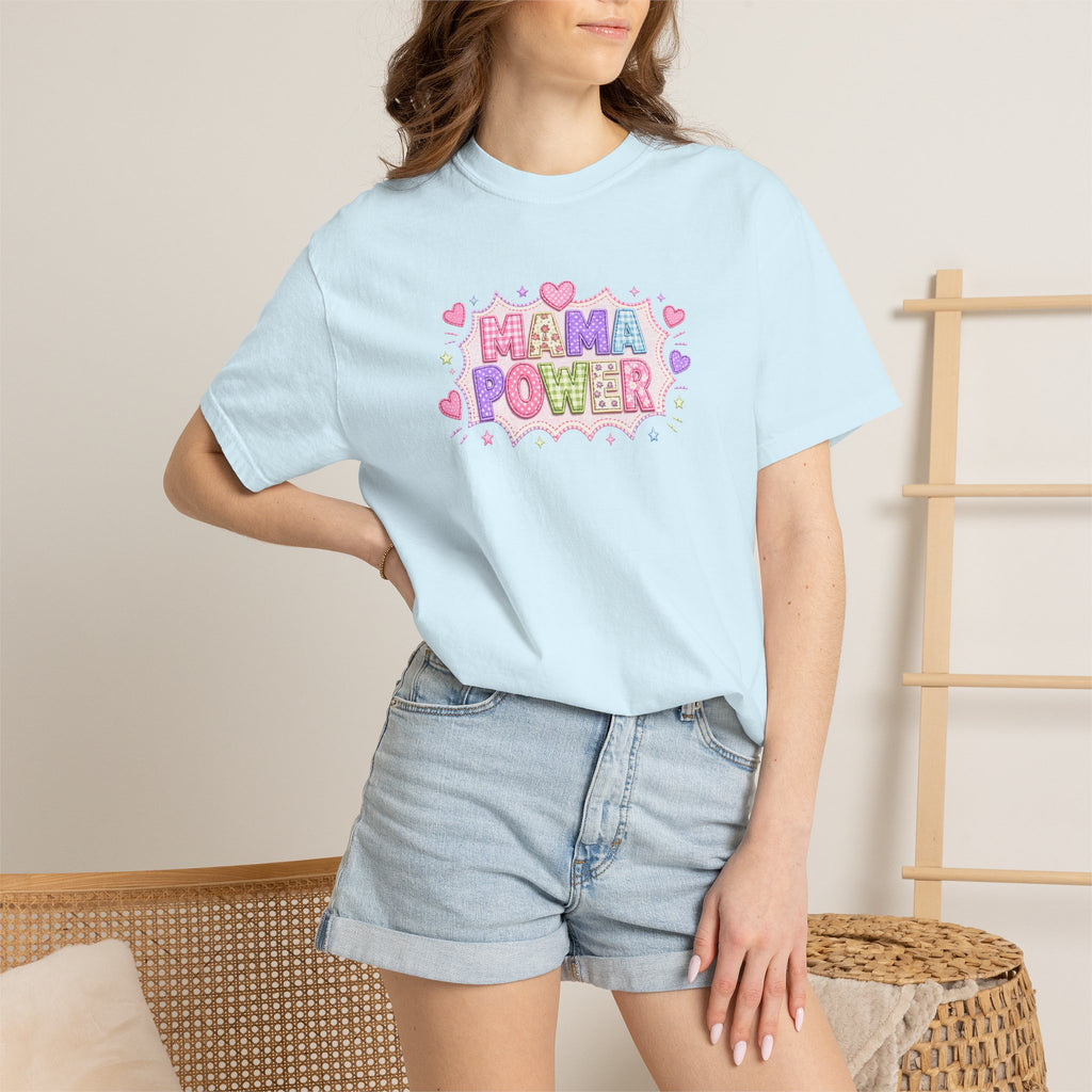 Mama Power T-Shirt — Cute Pastel Mom Pride Graphic Tee