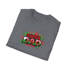 Super Dad Graphic T-Shirt — Wales Flag themed Retro Comic Father's Day Tee