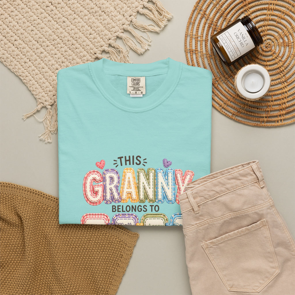 Granny Belongs To Grandkids T-Shirt — Cute Floral Grandma Gift