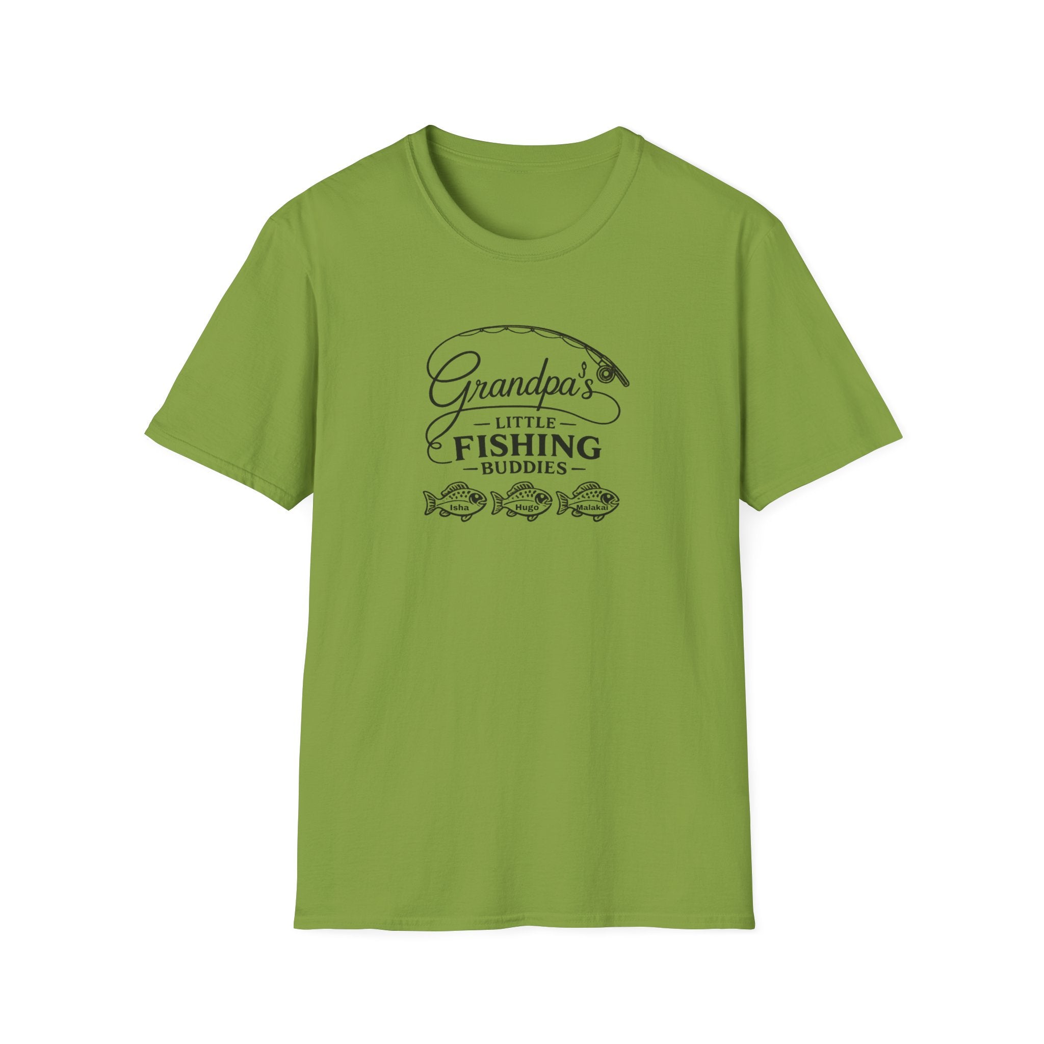 Grandpa's Little Fishing Buddies T-Shirt — Father's Day Fisherman Gift