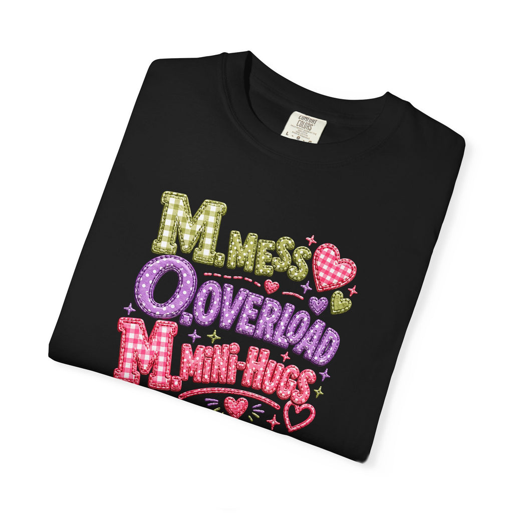 T‑Shirt — "Moms Overload Mini-Hugs" Cute Colorful Graphic Tee