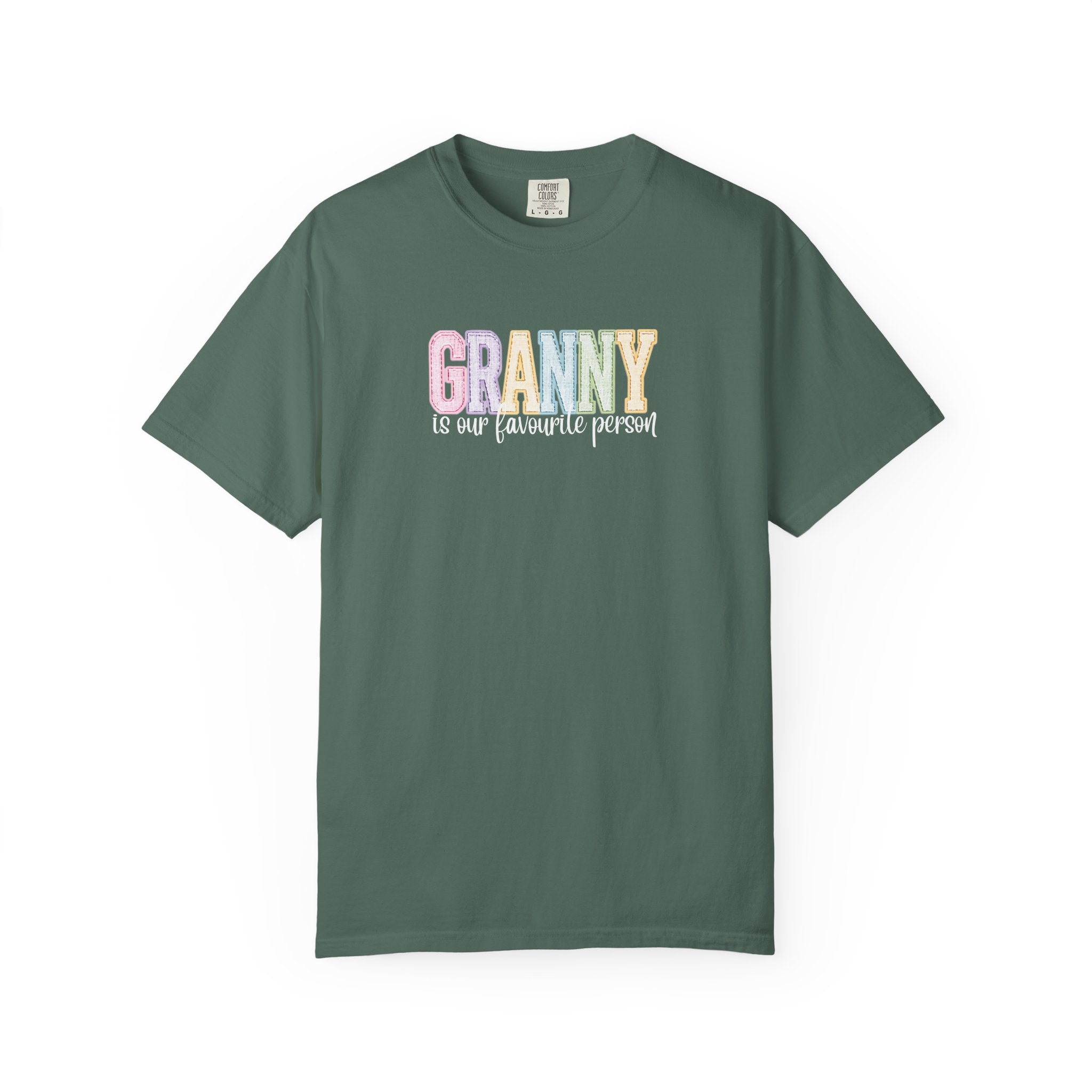 Granny Is Our Favourite Person T-Shirt — Pastel Grandma Gift Tee