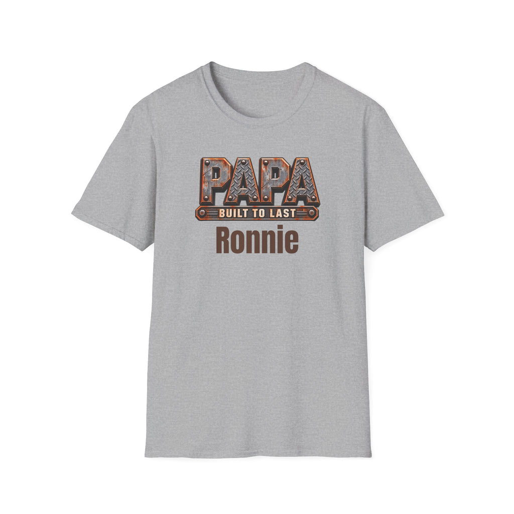 Papa "Built to Last" T-Shirt — Personalise