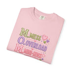 Mom Acronym Graphic T-Shirt — “M.O.M. Mess Overload Mini-Hugs” Cute Pastel Mothers Day Tee