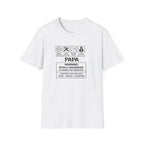 Papa Warning T-Shirt – ‘Spoils Grandkids’ Funny Grandpa Gift Tee