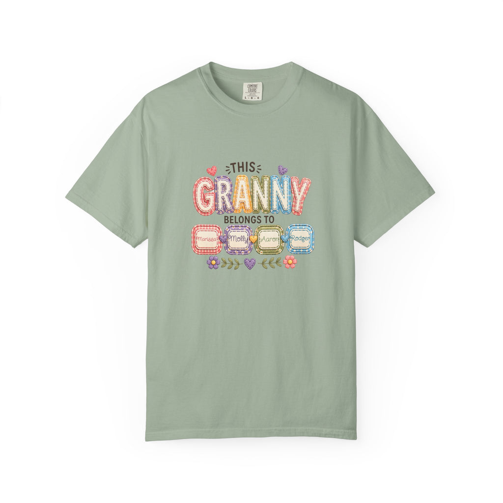 Granny Belongs To Grandkids T-Shirt — Cute Floral Grandma Gift