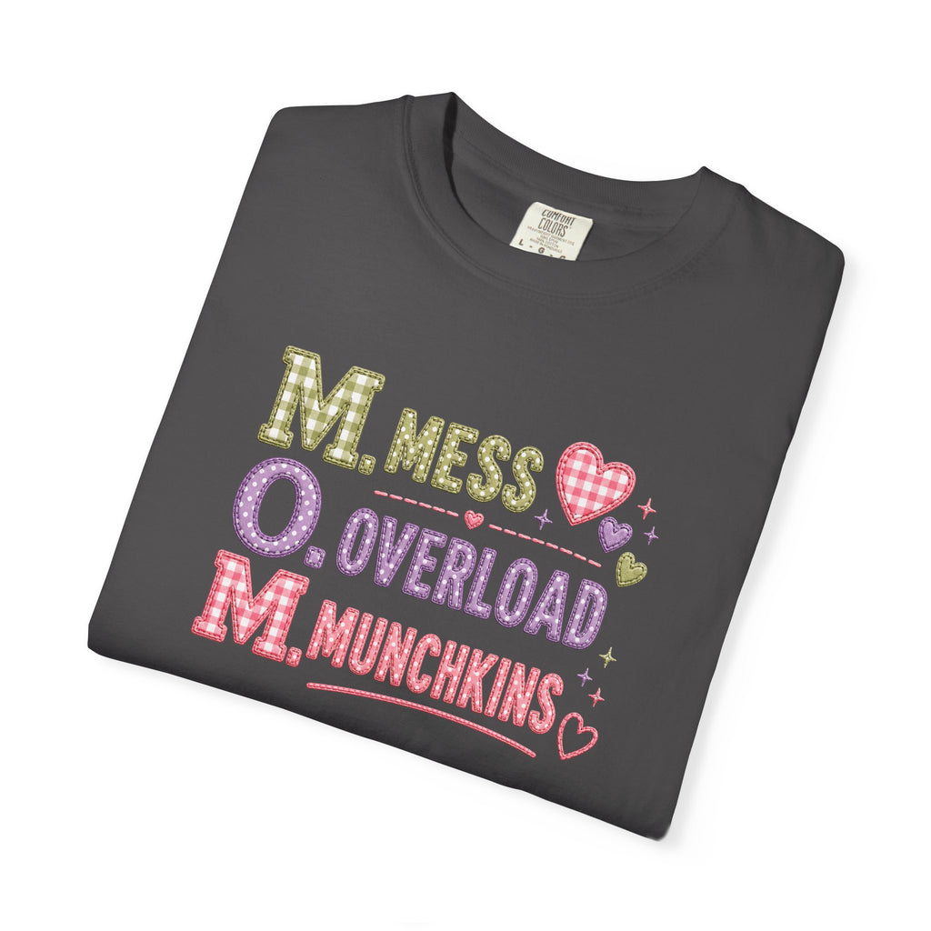 M.O.M. Graphic T-Shirt — "Mess Overload Munchkins" Cute Mom Tee