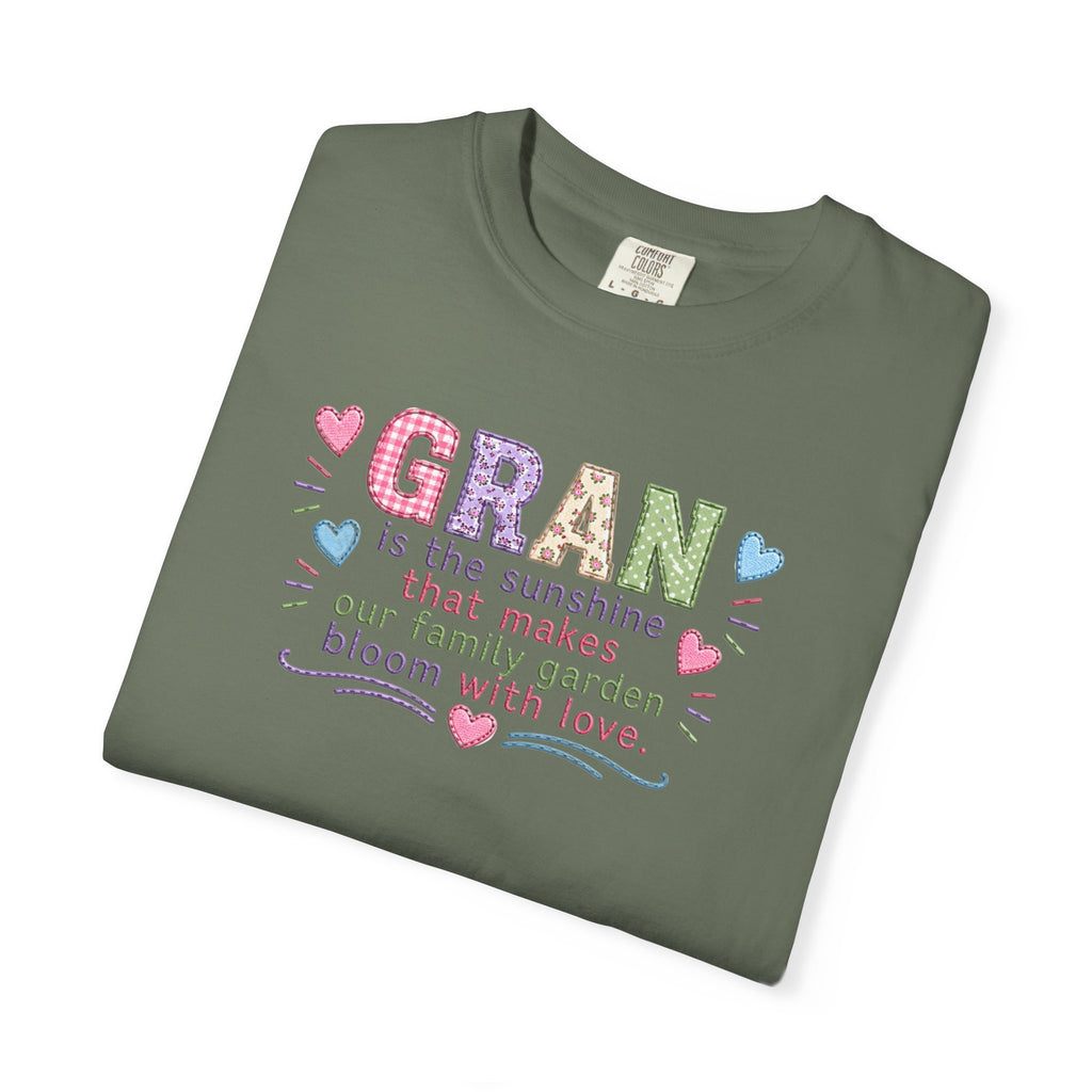 Grandma Floral T-Shirt — "GRAN is the sunshine that makes our family garden bloom with love"