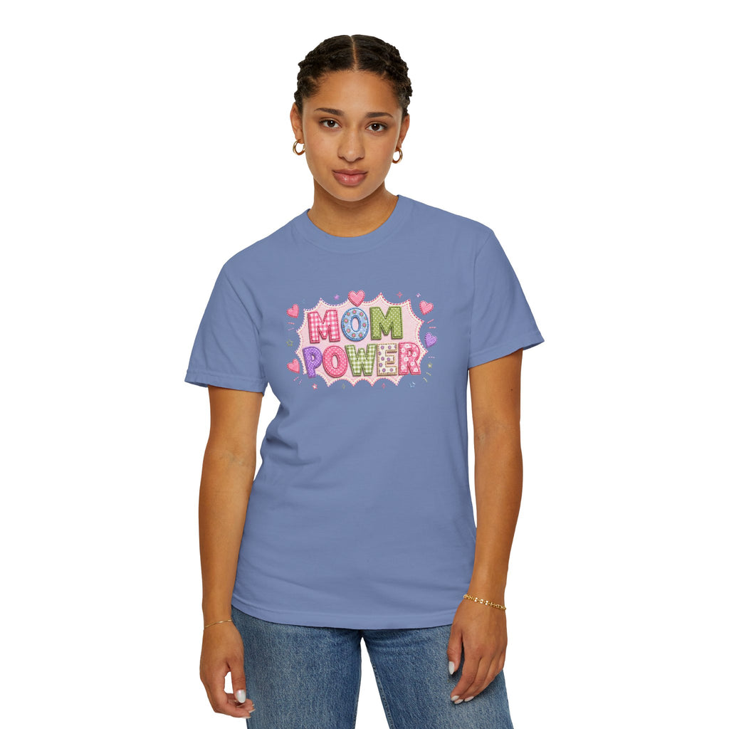 Mom Power T-Shirt — Cute Pastel Heart Mother's Day Tee