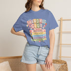 Grandma's Club T-Shirt — Cute Floral 'Grandma's Club' Rules Tee