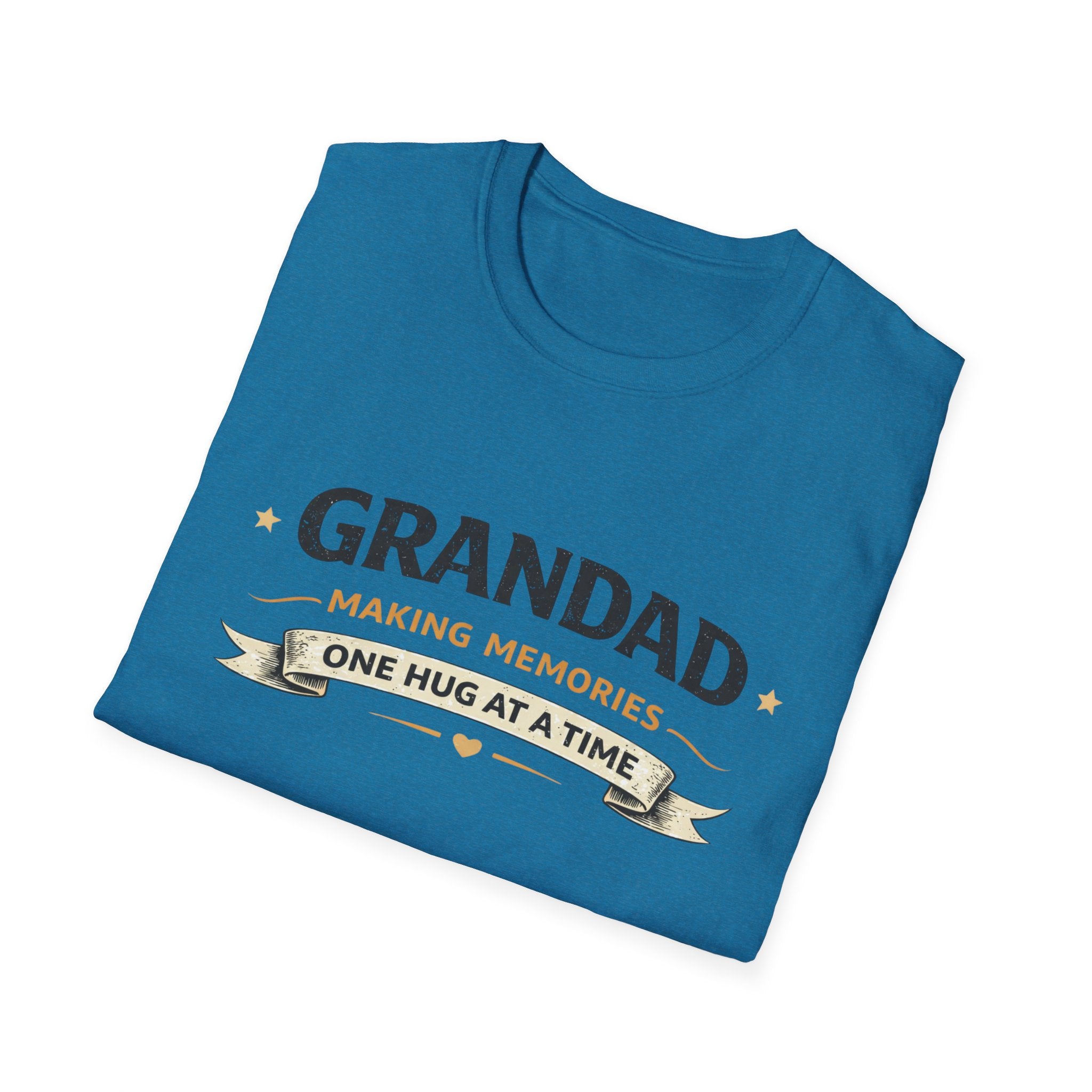 Grandad T-Shirt - "Making Memories One Hug at a Time" Grandpa Gift Tee
