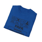 Papa Warning T-Shirt — Funny Grandpa Gift, 'Spoils Grandkids & Hands Out Biscuits' Tee