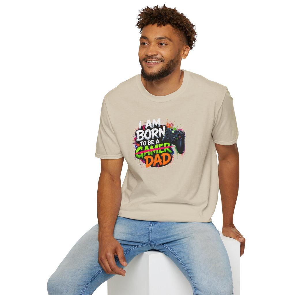 "I Am Born To Be A Gamer Dad" T‑Shirt