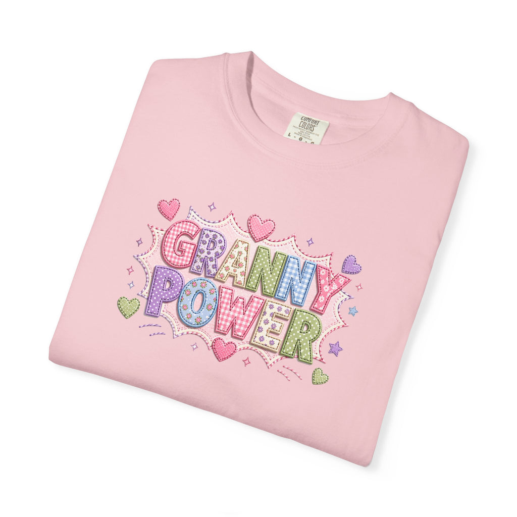 Granny Power T-Shirt — Retro Heart Graphic Tee for Grandmas