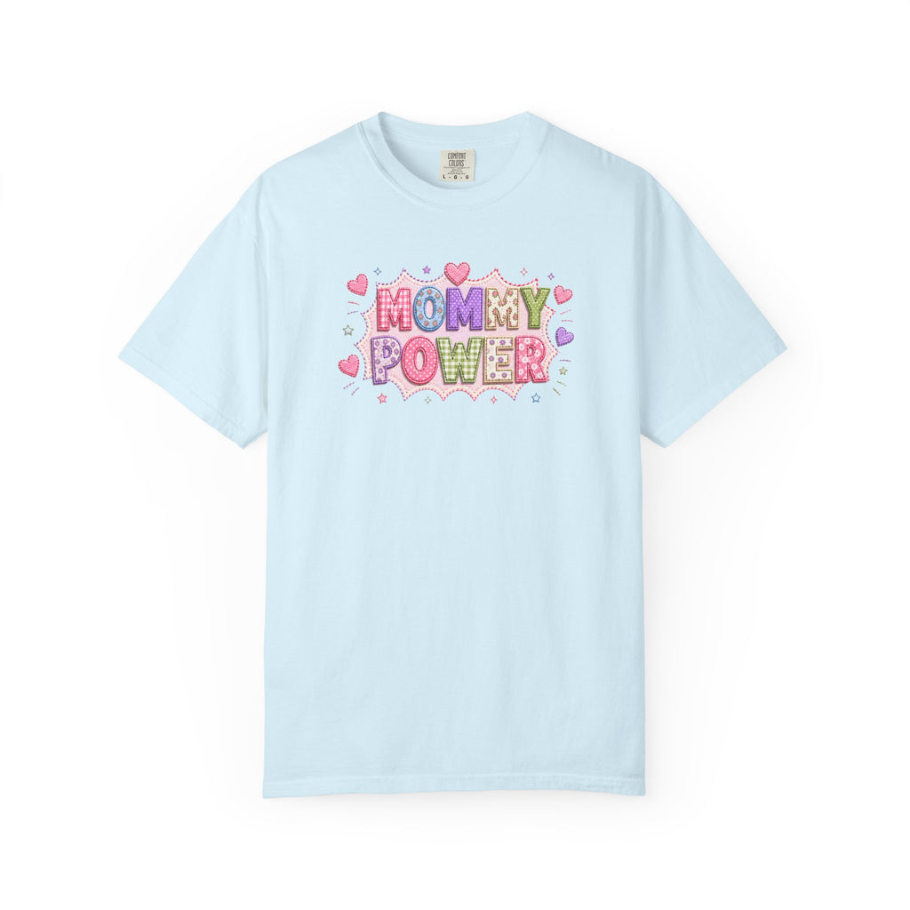 Mommy Power T-Shirt — Cute Heart Graphic Tee for Moms, Mother’s Day Gift
