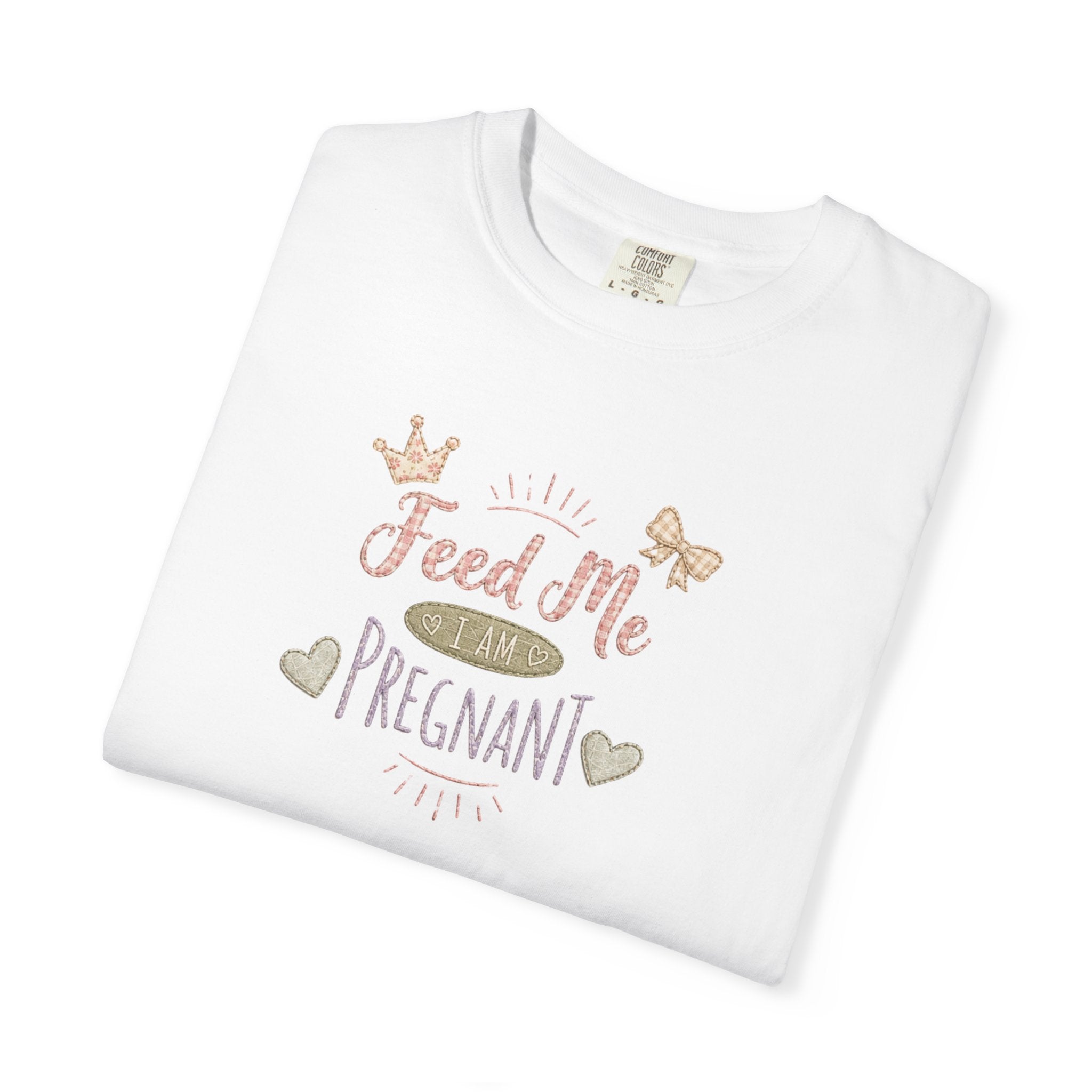 Pregnant 'Feed Me' Tee — Maternity Pregnancy Humor T-Shirt
