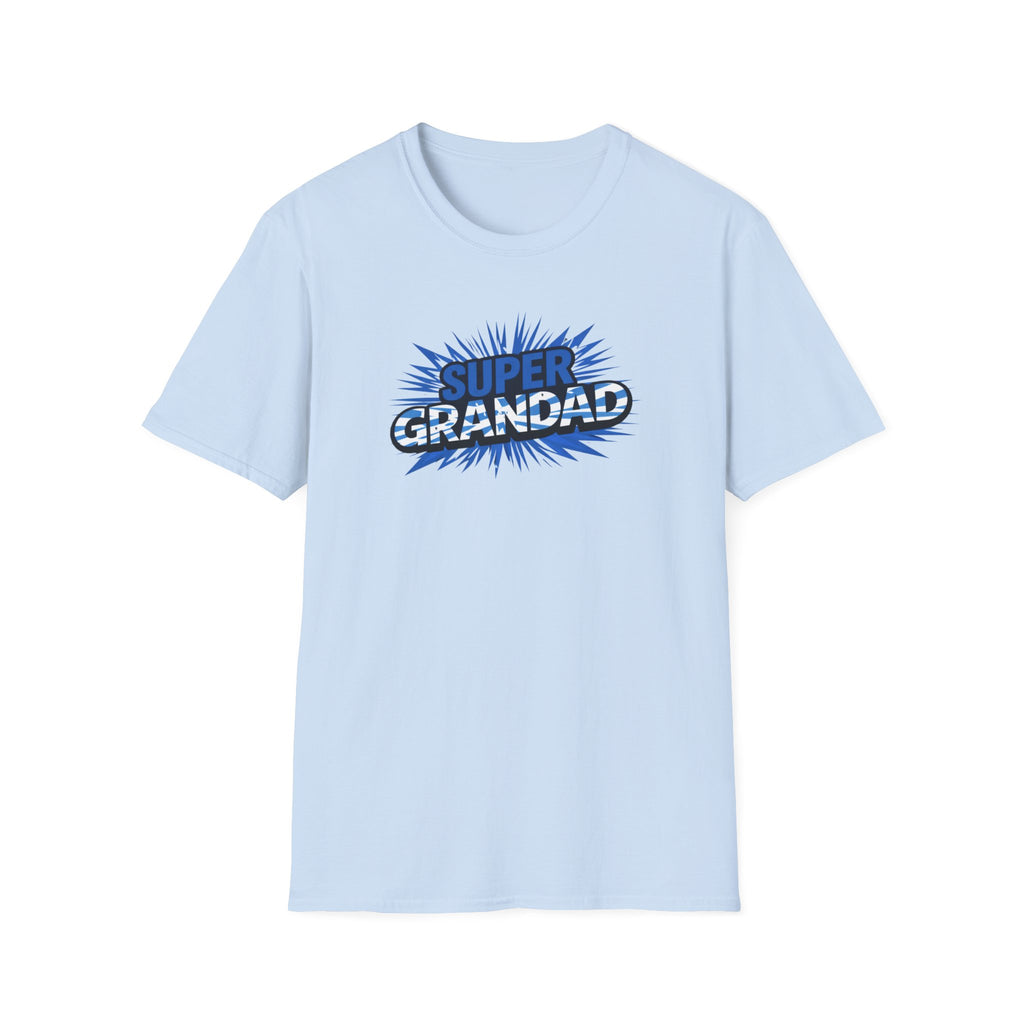 Super Grandad Scotland Flag/Scottish themed T-Shirt — Retro Comic Gift for Grandpa, Father’s Day & Birthday