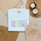 Grandma Pastel Rainbow T-Shirt — 'GRANDMA' Retro Lettering Tee