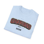 Grandad Est. 2026 T-Shirt — Plaid Grandpa Gift Tee