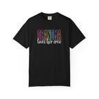 Grandma Loves Her Crew T-Shirt — Pastel Rainbow Grandma Gift