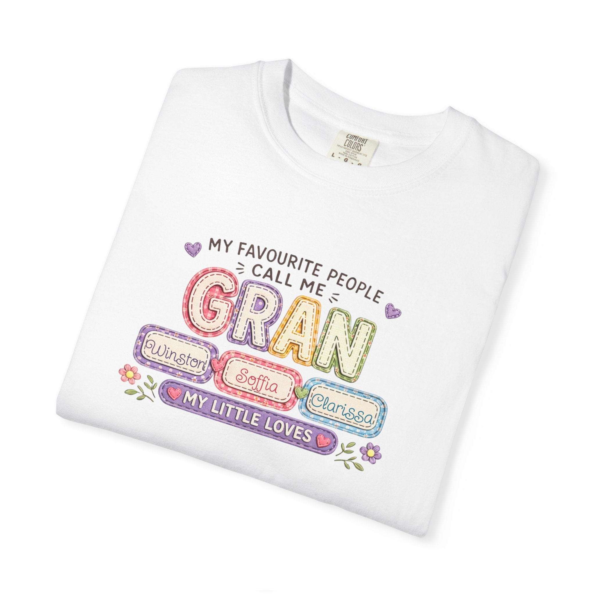 Gran Grandma T-Shirt – "My Favourite People Call Me Gran" Floral Gift Tee