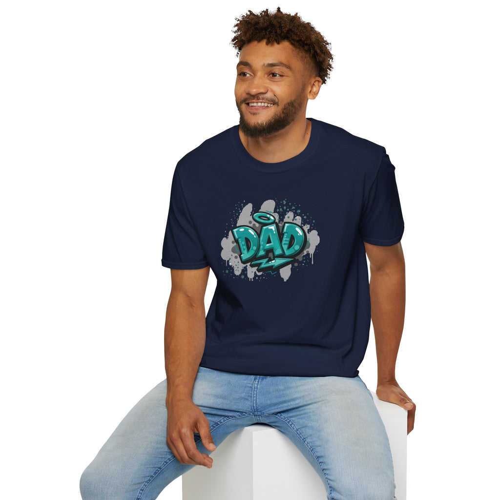 Graffiti 'DAD' Teal T-Shirt