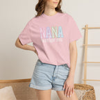 Nana Pastel Varsity T-Shirt — Soft Vintage Lettering Gift for Grandma (Mother's Day/Birthday)