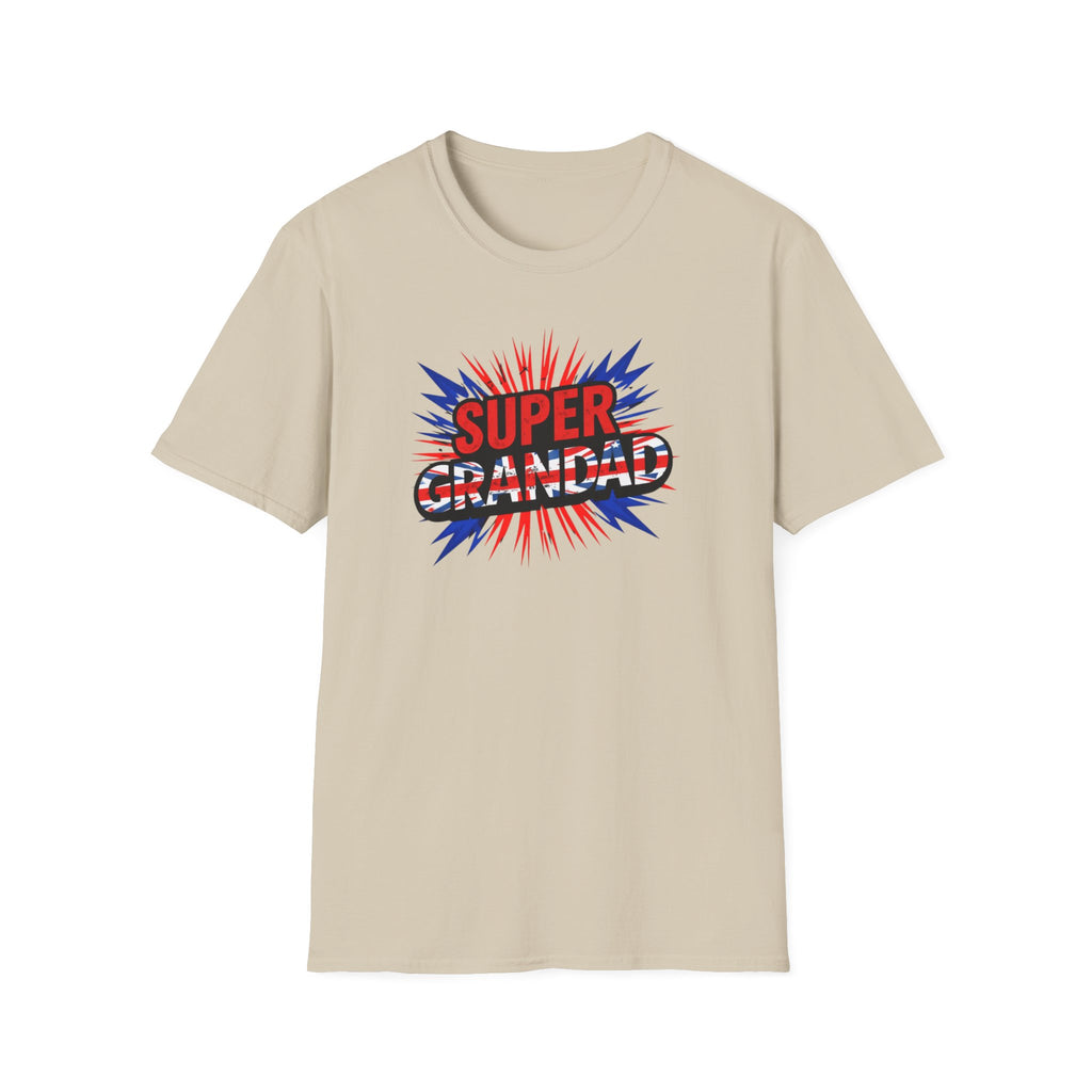 Super Grandad Union Jack/England themed Comic-Style T-Shirt