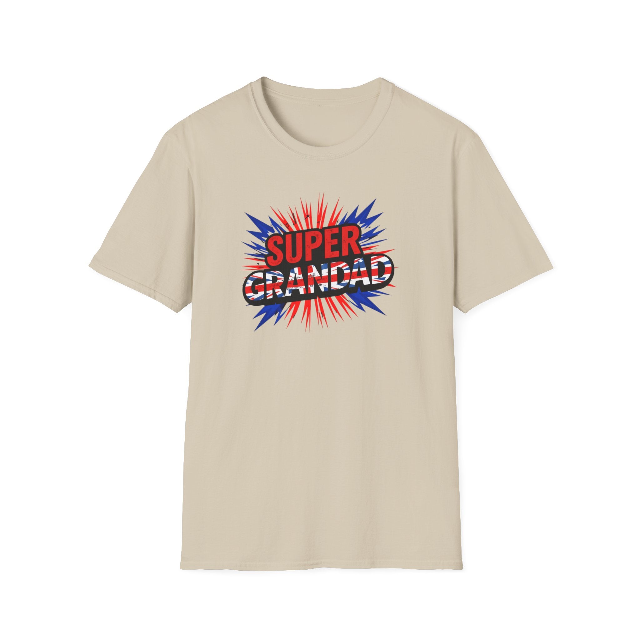 Super Grandad Union Jack/England themed Comic-Style T-Shirt
