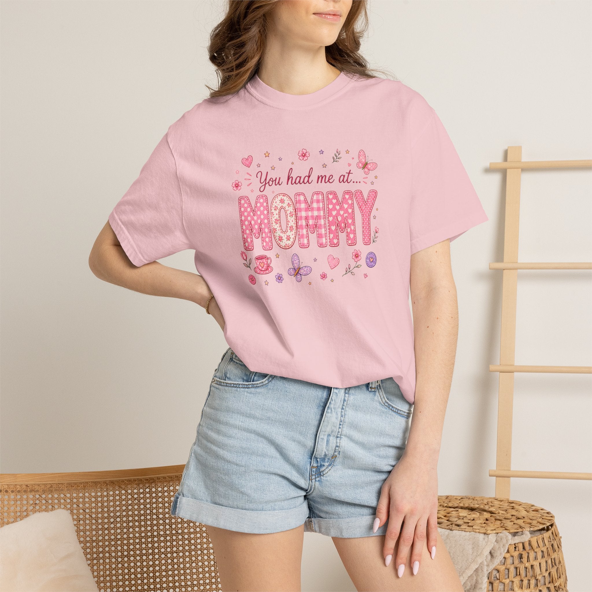 You Had Me at Mommy T-Shirt — Cute Pink Mommy Graphic Tee for New Moms & Mother's Day