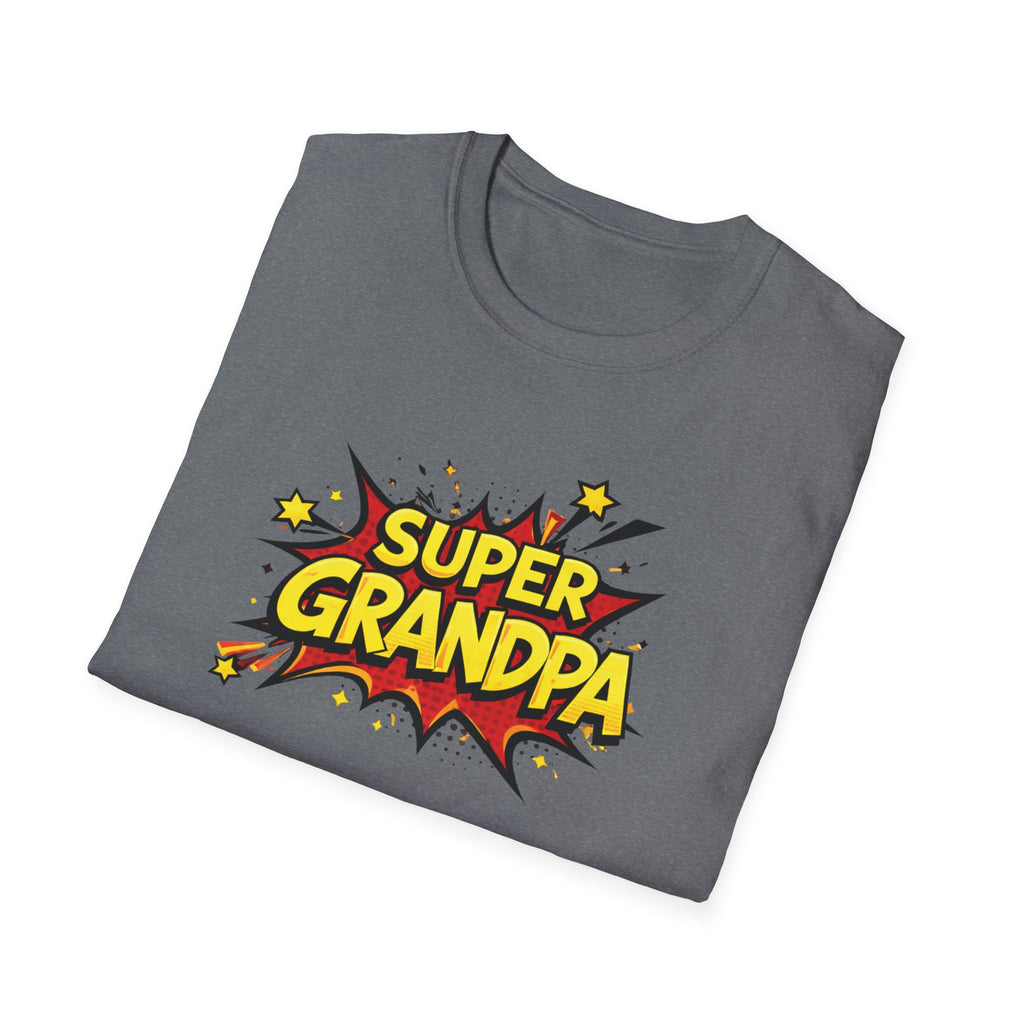 Super Grandpa T-Shirt – Comic Book Retro Graphic Tee for Grandfathers