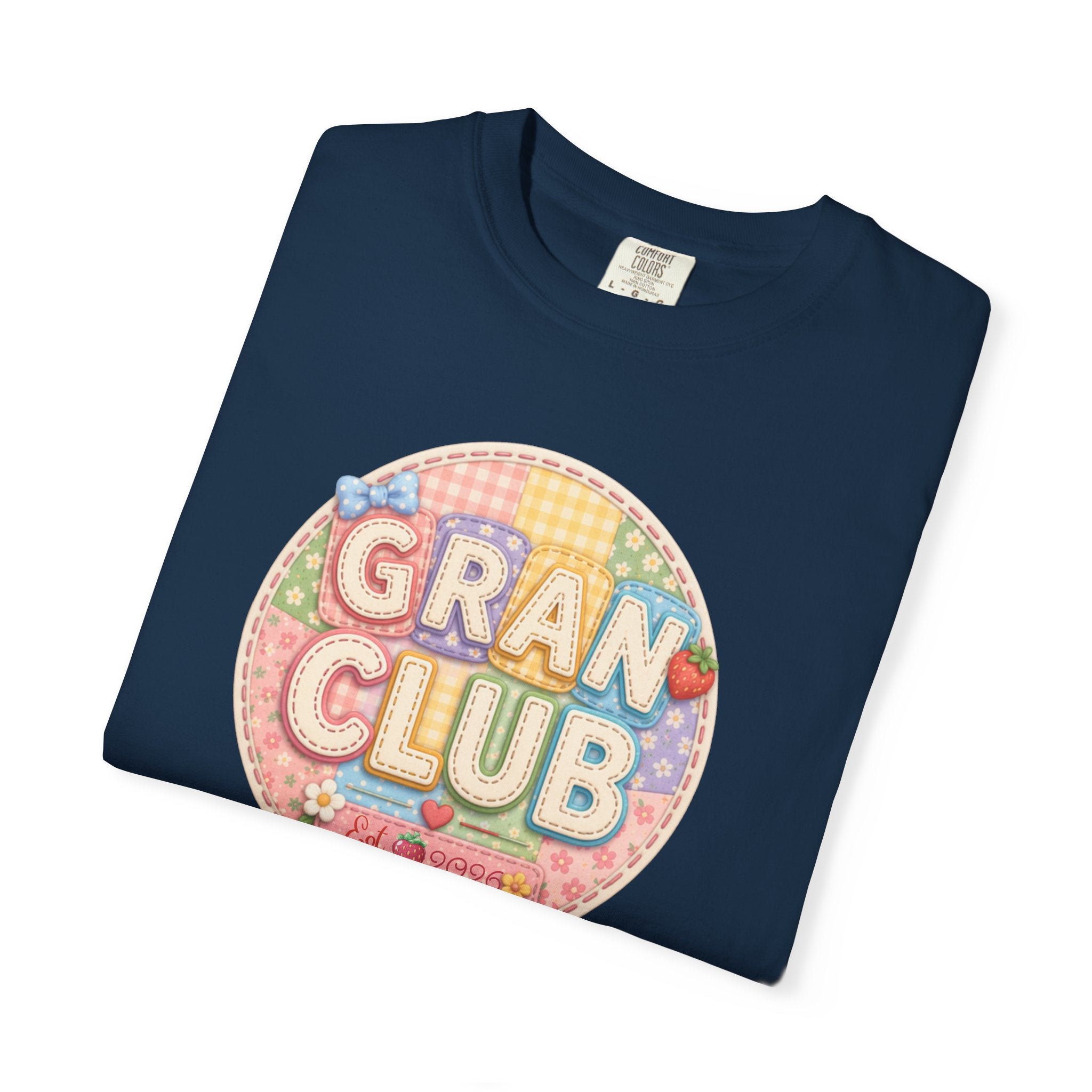 Gran Club Graphic T-Shirt — Retro Pastel Circle Design