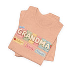 Grandma Floral Retro Tee — "Grandma" Names Design (Aileen • Wendy • Peyton)