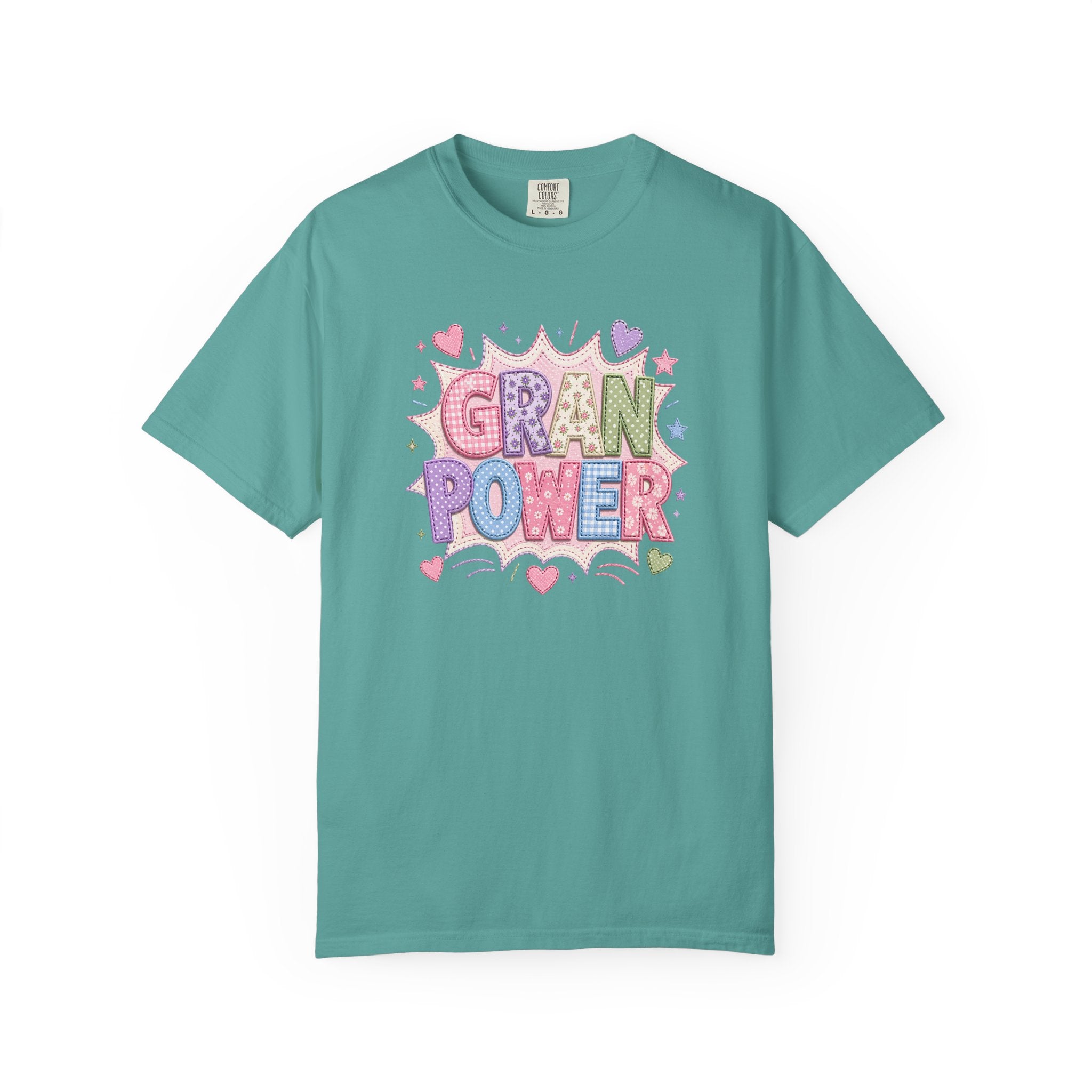 Gran Power T-Shirt — Cute Pastel 'Gran Power' Graphic Tee for Grandparents, Mother's Day Gift