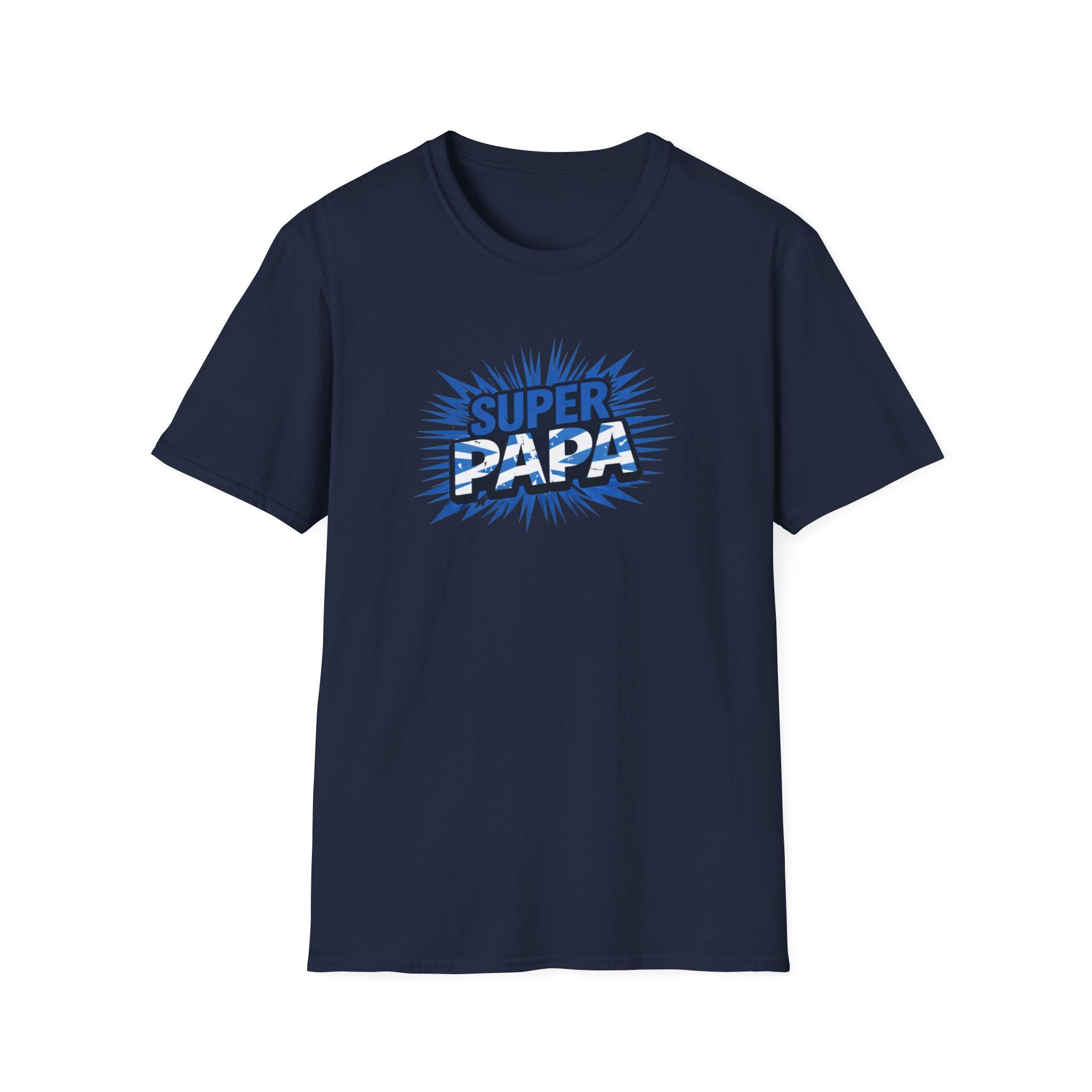 Super Papa Scotland Flag/Scottish themed T-Shirt – Comic Style Father’s Day Gift