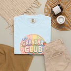 Grandma Club T-Shirt — Cute Retro Floral Badge Tee for Grandmothers