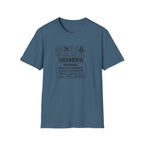 Grandpa Warning T-Shirt – ‘Spoils Grandkids & Hands Out Biscuits’ Funny Grandpa Tee