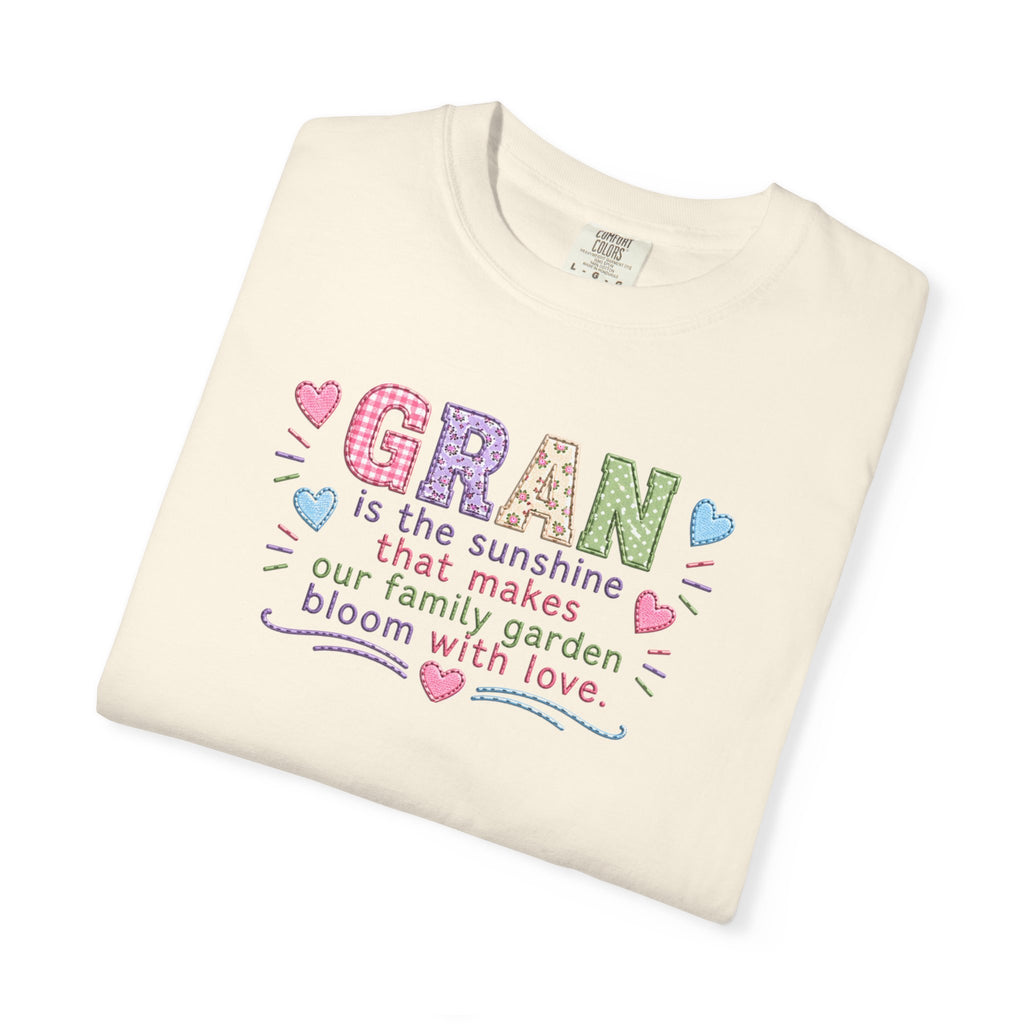 Grandma Floral T-Shirt — "GRAN is the sunshine that makes our family garden bloom with love"