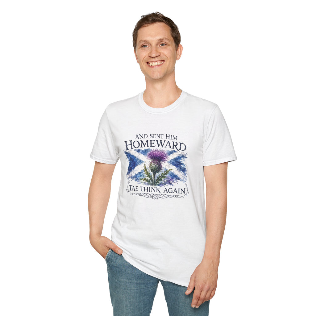 And Sent Him Homeward Scotland Flag Tee