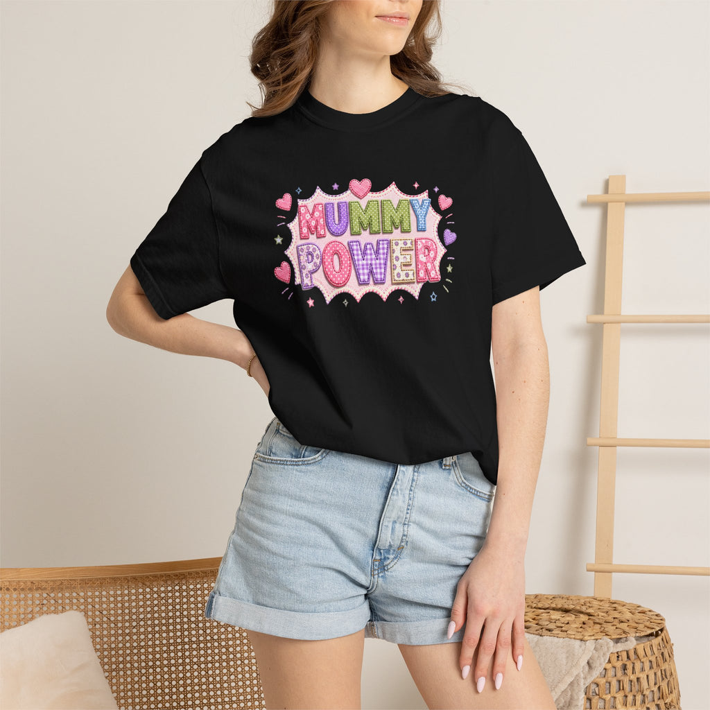 Mummy Power T-Shirt — Cute Pink Heart Mother's Day Tee