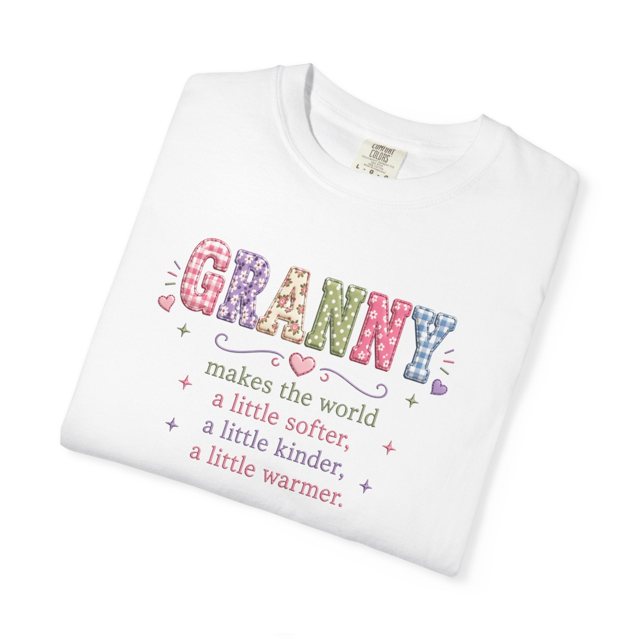 Granny Floral Graphic T-Shirt — "Granny makes the world a little softer, a little kinder, a little warmer"