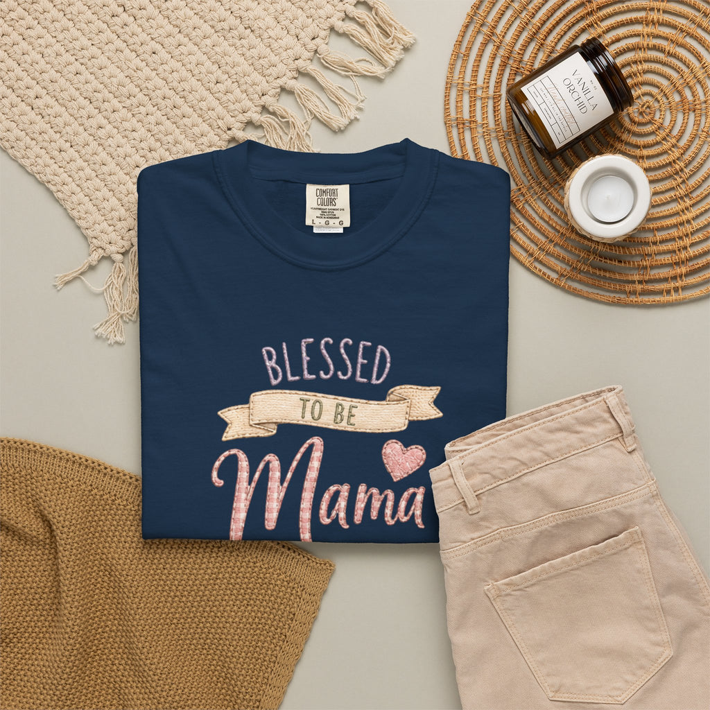 Blessed to Be Mama T-Shirt — Cute Mom Pregnancy Announcement Tee