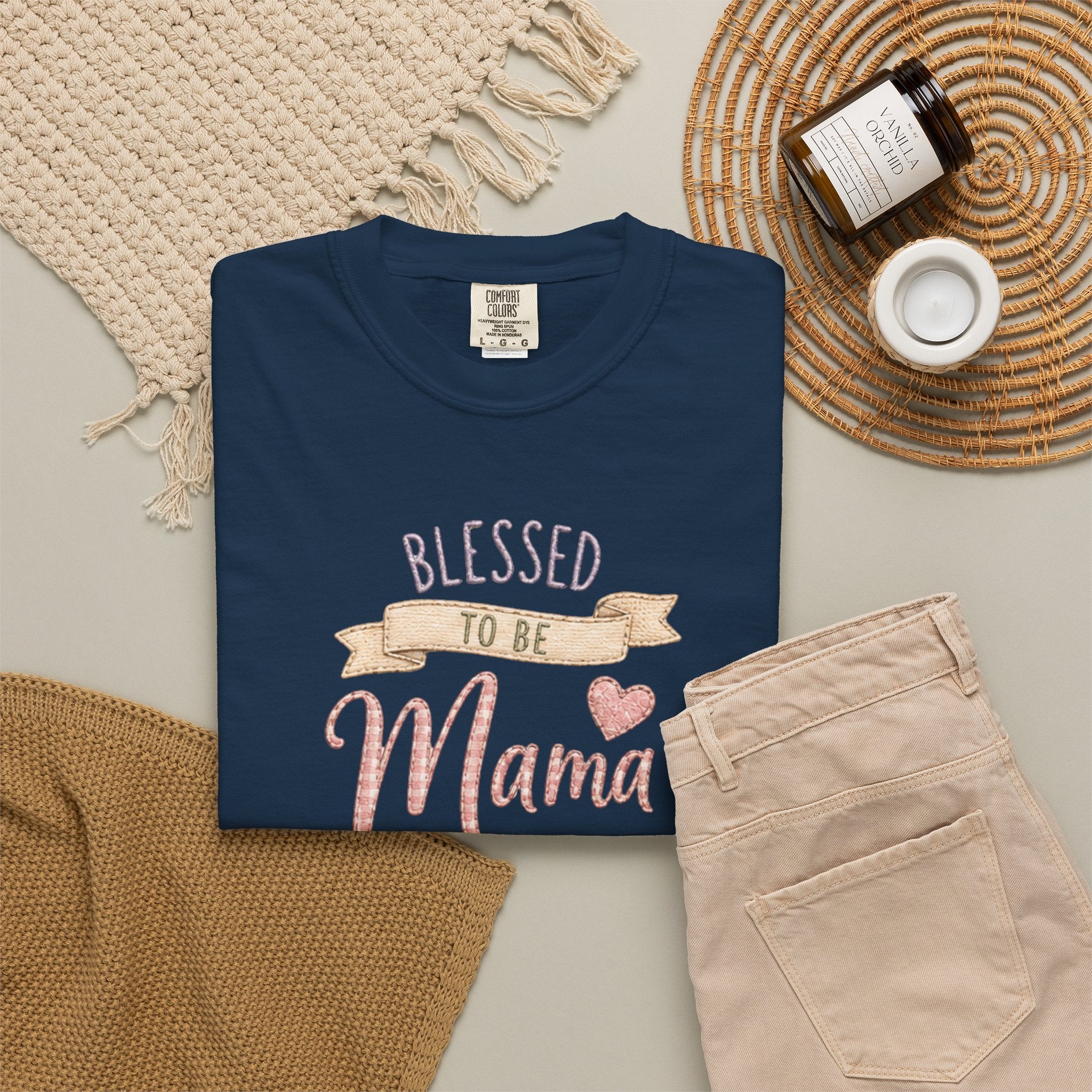 Blessed to Be Mama T-Shirt — Cute Mom Pregnancy Announcement Tee