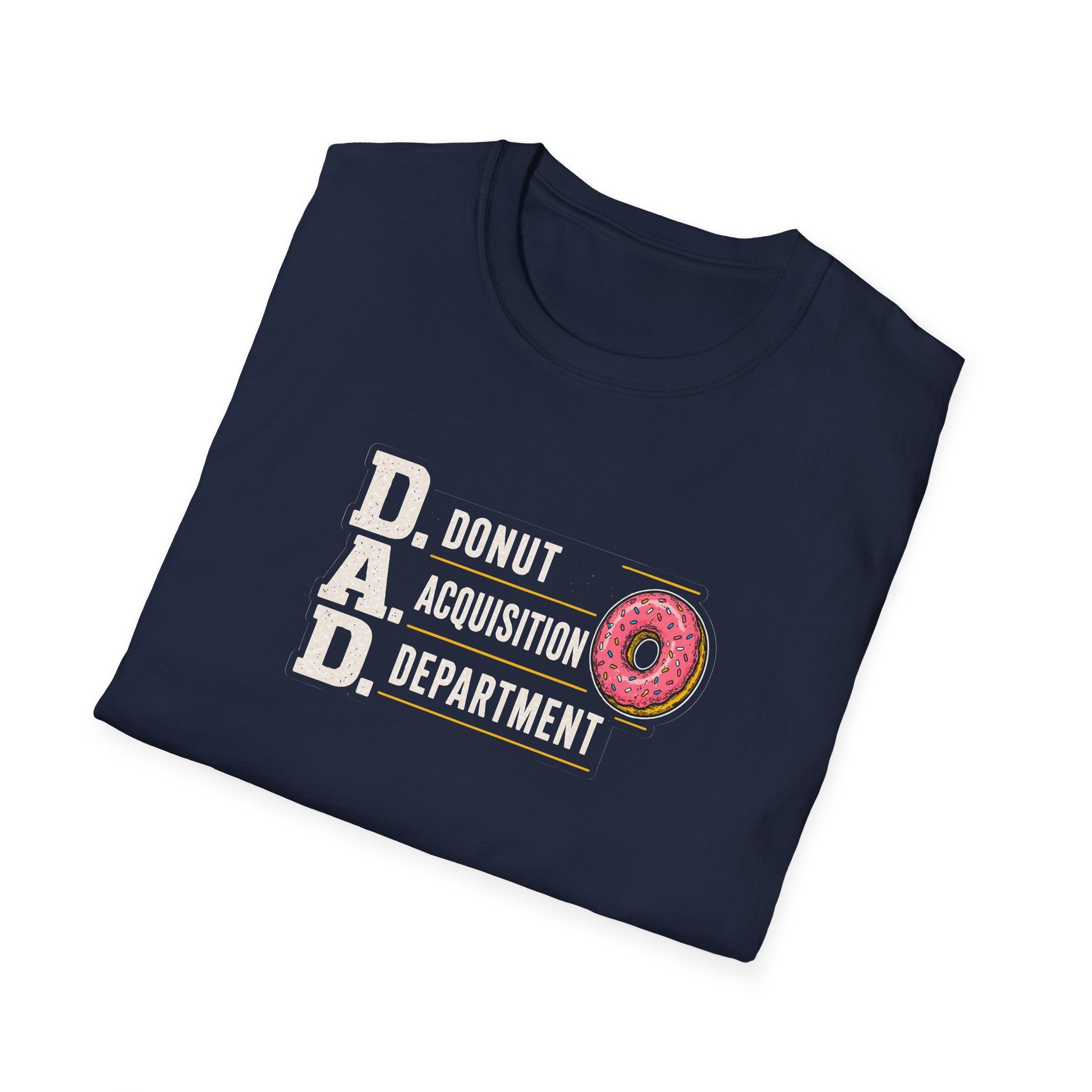Donut Acquisition Department T-Shirt – D.A.D. Funny Dad Shirt for Donut Lovers
