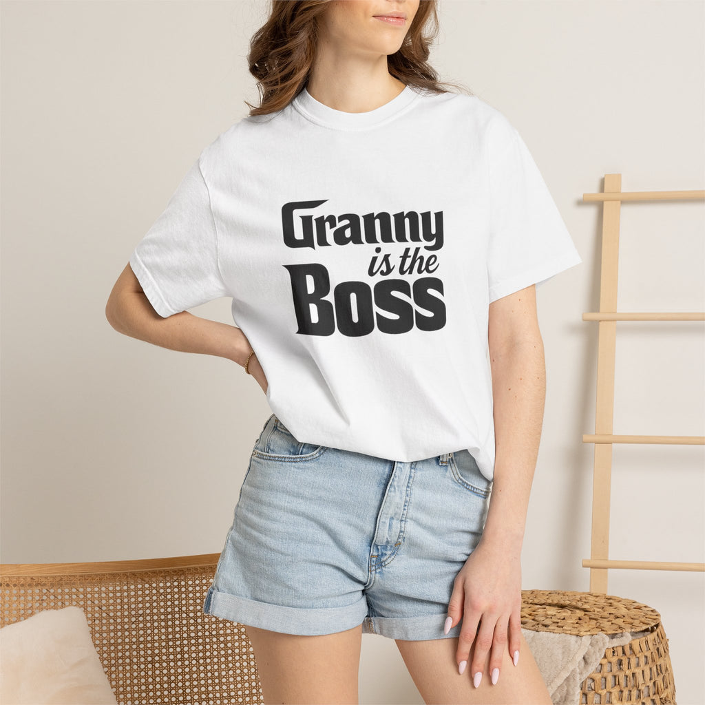 Granny Is the Boss T-Shirt – Funny Grandma Gift, Mother’s Day & Birthday Tee