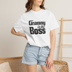 Granny Is the Boss T-Shirt – Funny Grandma Gift, Mother’s Day & Birthday Tee