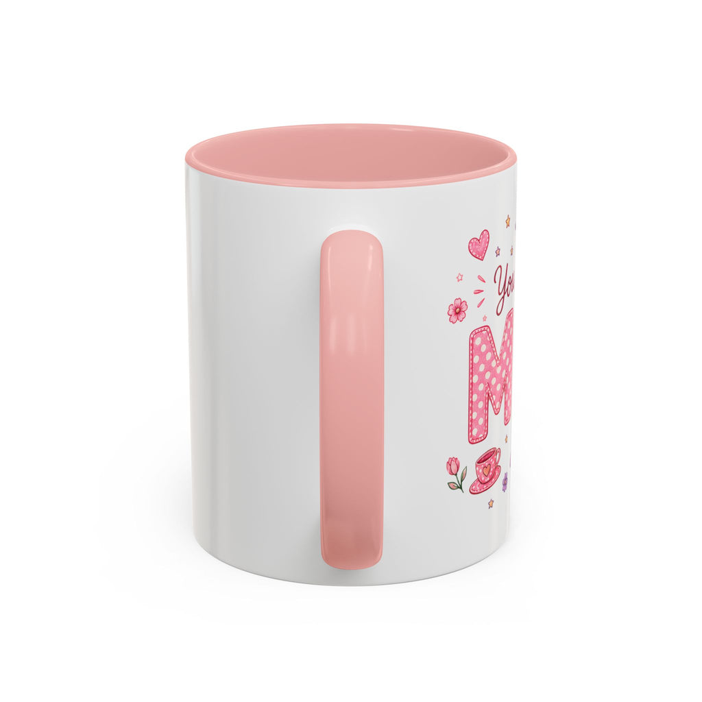 Cute Pink "You had me at MUM" Accent Coffee Mug — Floral Butterfly Mother's Day Gift (11/15oz)
