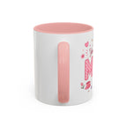 Cute Pink "You had me at MUM" Accent Coffee Mug — Floral Butterfly Mother's Day Gift (11/15oz)