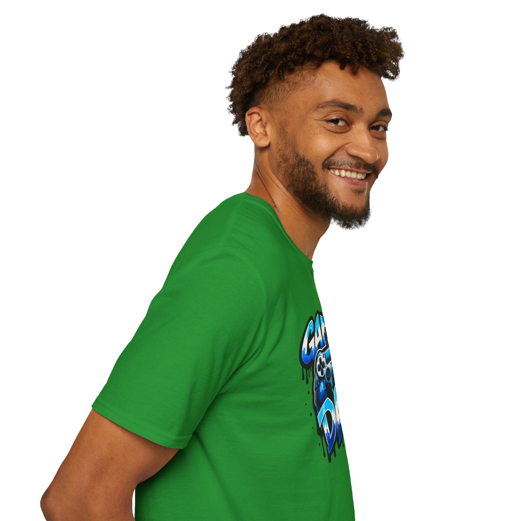 Gamer Dad T-Shirt — Blue Controller T-shirt