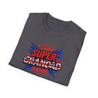 Super Grandad Union Jack/England themed Comic-Style T-Shirt